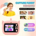 thumbnail image 7 of PayUSD Kids Camera Selfie Video Instant Print Birthday Gifts for Christmas Girls Boys Age 3-12 1080P Digital Photos Portable Toddler Toys for 4 5 6 7 8 9 10 Year Old with 32GB SD Card Pink Unicorn, 7 of 7