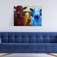 thumbnail image 2 of Primary Cowlers by Sean Parnell Wrapped Canvas Art Painting Print, 2 of 2