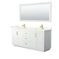 thumbnail image 3 of Wyndham Collection WCF292972DWHWQUNSM70 Miranda 72" Free Standing Double Basin Vanity Set, 3 of 7