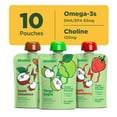 thumbnail image 2 of Brainiac Brain Squeezers Applesauce with Omega-3s, Variety Pack, No Sugar Added, 3.2oz, 10 Ct, 2 of 10