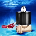 thumbnail image 2 of Electroválvula eléctrica de latón 2W025-08 G1/4" CA N/C, normalmente cerrada, para agua/aire, 2 of 13