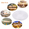 thumbnail image 3 of Plateau de Service Rond en Acrylique Transparent de 13,77 Po - Assiette en Plastique Réutilisable, Robuste et Élégante pour Fruits, Bonbons, - Idéal pour Mariages, Fêtes, Rassemblements - Paquet Simple avec Décoration Aléatoire, 3 of 5