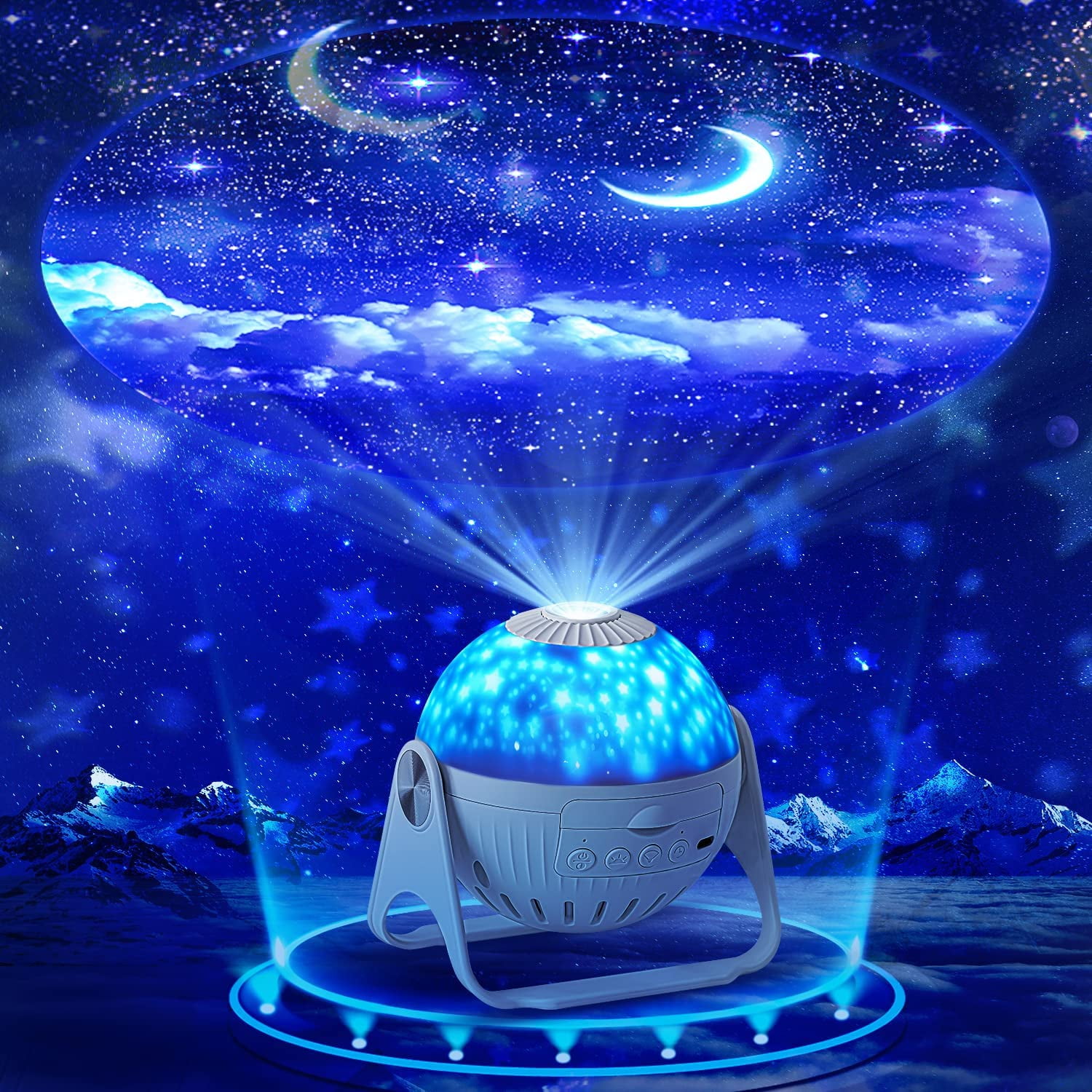 7 in 1 Planetarium Projector, Galaxy Projector Star Projector, Moon Lamp Baby Night Light Star Projector RC, 360° Rotation Ceiling Projector for Bedroom Night Light Projector for Kids - Walmart.com