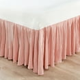 thumbnail image 2 of Home Soft Things Pleated Bed Skirt - 18" drop Length - Dusty Pink - Queen (60" x 80" + 18"), 2 of 5