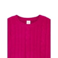 thumbnail image 3 of Wonder Nation Toddler Girls Cable Knit Sweater, Sizes 12M-5T, 3 of 5