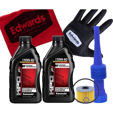 Edwards Oil Change Kit fits 2002-2023 Kawasaki KLX 110 Motorcycle