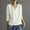 White, variant on Babysbule Lounge Sets for Women Women's Long Sleeved V-neck Color T-shirt Tracksuit Homewear
