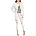 thumbnail image 1 of Chaqueta destruida Rachel Roy para mujer, rosa, mediana, 1 of 2