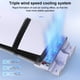 thumbnail image 5 of Soporte de refrigeración horizontal con ventilador de 3 niveles y 2 cargadores controladores para PlayStation 5 Slim/Pro, estación de refrigeración con sistema de refrigeración ajustable, 5 of 7