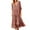 Brown 255, variant on Henpk Summer Dresses for Women Striped T Shirt Dress Casual Midi Dress Short Sleeve Sundress with Pockets Printing Leisure Splice Long Sleeve V-Neck Mid-Calf Casual Dress Brown M