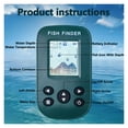thumbnail image 4 of New smart portable Sonar Fish Finders Fishing lure Echo Sounder Fishing Finder Alarm Transducer Lake Sea Fishing(green) Waterproof Underwater Fish Finder, 4 of 6