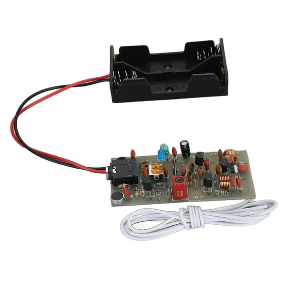 FM Transmitter Module Kit, 88-108MHZ Versatile Microphone FM Transmitter Module PCB Board for High Frequency Electronic Circuit Experiments and Test
