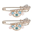 thumbnail image 4 of 2Pcs Broche en Strass Broches Multi-Usage Exquise Conception de Mode Broches Bleues Bijoux pour les Fêtes Quotidiennes, 4 of 8