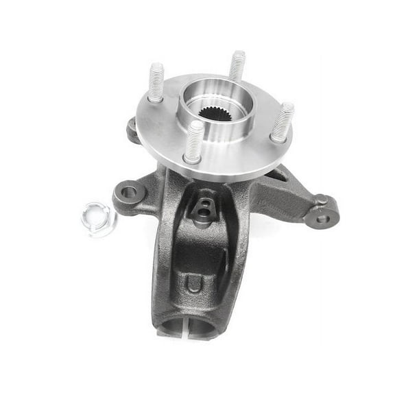 Front Right Passenger Side Wheel Bearing Hub and Steering Knuckle Assembly - Compatible with 2006 - 2011 Ford Focus 2007 2008 2009 2010