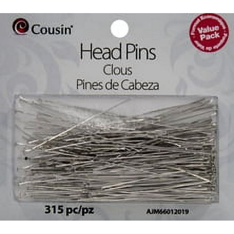 Cousin DIY Silver, Size 8, 500 Pieces Sequins Pins