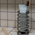 thumbnail image 5 of 2X Soporte de Metal para Cepillos de Dientes de Acero Inoxidable, Estante para Baño, Pasta de Dientes, Cepillo de Maquillaje, Almacenamiento, Decoración, Estante de Almacenamiento, 5 of 5