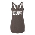 thumbnail image 2 of Wild Bobby Believe Bigfoot Aliens Women Tri-Blend Racerback Tank Top, 2 of 6