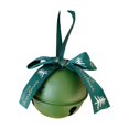 thumbnail image 2 of Campana navideña Hugo de metal con cinta Colgante 3 pulgadas verde, 2 of 9
