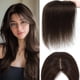 thumbnail image 1 of Hair Toppers HVVZOY, cabello humano real para mujer, marrón moca, 1 of 3
