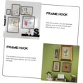 thumbnail image 2 of Ensembles Crochets de Cadre Photo Robustes Installation Facile Rouille pour Décorations Murales Maison Bureau, 2 of 8