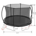 thumbnail image 5 of 12FT Trampoline (Double-side color pad) ,  Trampoline for Kids and Adults with Enclosure Net and Ladder,Curved fence pole, 5 of 10