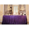 thumbnail image 4 of GFDYREE Sequin Tablecloth, Rectangular, 60"x102", Purple, 4 of 7