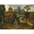 thumbnail image 3 of Lucas Gassel 14x11 Black Modern Framed Museum Art Print Titled - A Landscape with the Return of the Prodigal Son, 3 of 5