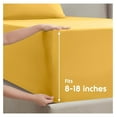 thumbnail image 4 of Queen Sheet Set - 4 Piece Bed Sheets for Queen Size Bed, Deep Pocket, Hotel Luxury, Extra Soft, Breathable and Cooling, Yellow Queen Size Sheets, 4 of 9