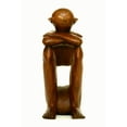 thumbnail image 5 of 12" Wooden Handmade Abstract Sculpture Handcrafted "Resting Man" Home Decor Decorative Figurine Accent Decoration Hand Carved Statue, 5 of 5