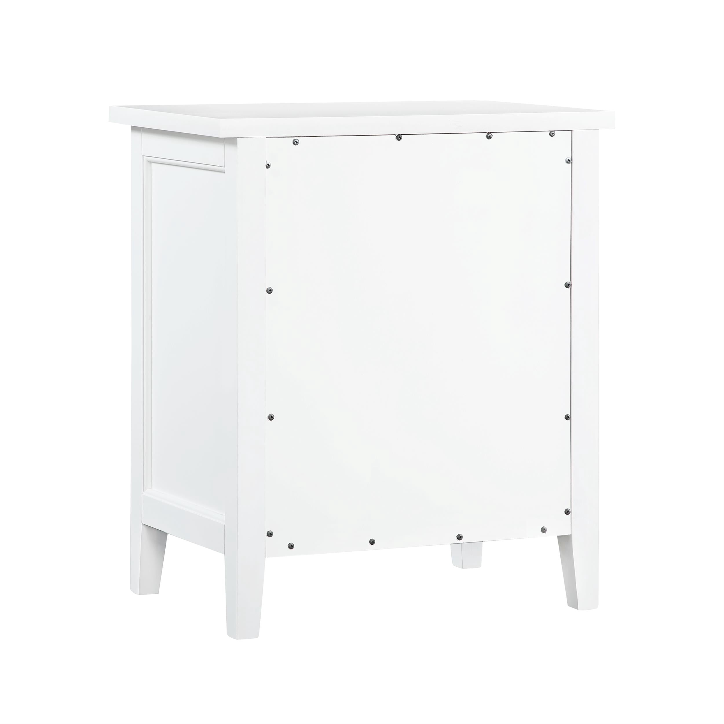 Comfort Pointe Lennon 3-drawer White Wood Storage Nightstand