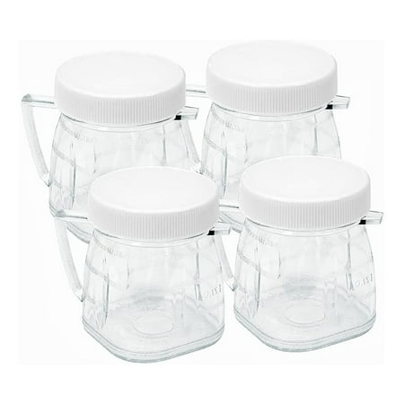 

Mini 1-Cup Clear Plastic Jar Fits for Oster Blenders (4 Pieces)
