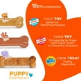 thumbnail image 5 of Nylabone Puppy Chew Starter Kit Chew Toy with Nubz Chew Treat Chicken, Bacon, & Turkey & Sweet Potato Small (3 Count), 5 of 15