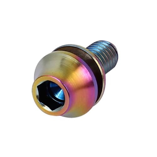 Washer 1//6pc B5 M5x16mm Titanium Ti Bolt Allex Hex Bike Stem Tapered Head Screw