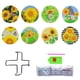 thumbnail image 4 of Cuadros Decorativos 8 posavasos antideslizantes DIY apilables creativos para protección de mesa (BD022) Wdftyju  de costura negro 4 estilos, 4 of 9