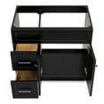 thumbnail image 5 of Ariel Hamlet 36 In. Right Offset Single Sink Base Cabinet In Black, 5 of 9