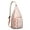 Rose-gold-1, variant on Coffee & BBQ Sling Backpack&nbsp;– Vintage Smoked Sausage & Kawaii Fruit Print Crossbody Bag, Lightweight Anti-Theft Pack for Foodies & Travel