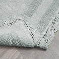 thumbnail image 5 of Absorbent Bath Mat Reversible Crochet Soft and Plush Bathroom Mat 100% Cotton 2-Piece Bath Rug Set, Sage Green, 5 of 9