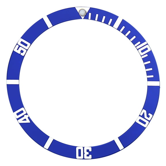 REPLACEMENT BEZEL INSERT BLUE FLAT FOR WATCH 38MM X 31.50MM