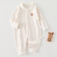 thumbnail image 2 of CAUYDY 0-3M 6-9M 12-18M Preemie Girl Coming Home Outfits Baby Clothing Newborn Long Sleeve Sleepers Infant Girls Romper Fall Winter Toddler Pajamas Sizes 5-8 Months,Pink, 2 of 7