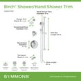 thumbnail image 5 of Symmons 599615TRM Birch Tub And Shower Trim Package - Chrome, 5 of 5