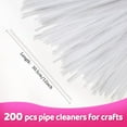 thumbnail image 2 of Pipe Cleaners for Crafts (200pcs in White), 12 inch Long Pipe Cleaners, White Pipe Cleaners, 2 of 5