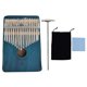 thumbnail image 1 of 17 teclas pulgar piano regalo portátil madera Kalimba ornamento arte arte para principiantes profesionales azul, 1 of 8