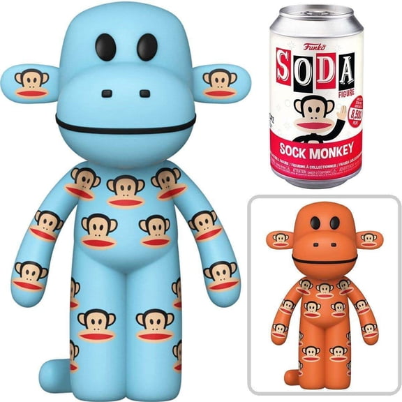 Funko Soda Paul Frank Vinyl Sock Monkey Limited Edition Figure w/ Chance of Chase