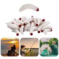 thumbnail image 4 of Señuelo de pesca de gusano blando cebo biónico de PVC para Ehuebsd agua salada agua dulce gusanos blandos gusano de tierra gusano artístico 50 unidsset por juego, 4 of 8