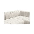 thumbnail image 4 of Meridian Furniture Gwen Cream Velvet 3pc. Sectional, 4 of 16