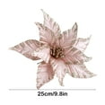 thumbnail image 2 of Christmas Magnolia Tree Decoration With Stem Glitter Realistic Reusable Artificial Magnolia Flower For Tree And Wreath Holiday Decor, 2 of 6