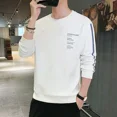 thumbnail image 5 of Camisetas para hombre, camisetas de cuello redondo para hombre, suéter vintage de los años 90, ropa de una pieza a granel, talla S, XL, sudaderas estéticas normales, 5 of 5