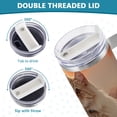 thumbnail image 5 of Cat Iceberg Clouds Sunlight 40 oz Tumbler with Handle Insulated&nbsp;Travel Mug&nbsp;Lid Straw Leak Proof Steel Vacuum Water Bottles Glasses Fits in Car Cup Holder, 5 of 7