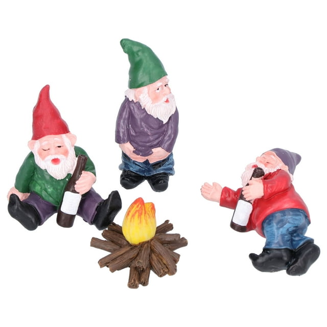 Adornos de Enanos de jardín LYUMO Miniatura de Resina Duraderos Para Regalos