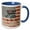 Blue/White, variant on 3drose, Our Troops, Soldiers, Dog Tags, Map of the World, Usa Flag, 11oz Mug